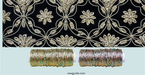 metallic color fabric combination|sewing with metallic thread.